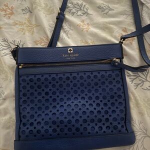 Kate Spade Navy Perforated Crossbody Bag